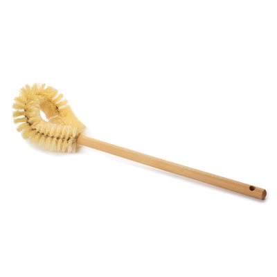 Toilet Brush, Cream colored Tampico bristles twisted in wire with a sturdy plastic handle (12 ea / cs) Discontinued Toilet Brush, Cream colored Tampico bristles twisted in wire with a sturdy plastic handle (12 ea / cs) Discontinued