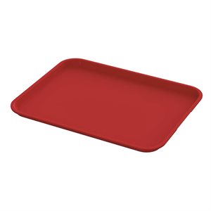 Fast Food Tray 10" x 14" Red (1 dz / cs) NSF
