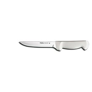 Basics Boning Knife, 6", wide, stain-free, high-carbon steel, textured, polypropylene white handle, NSF Certified (6 ea / bx)