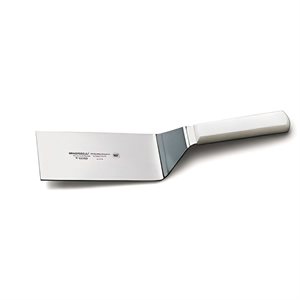 Basics Hamburger Turner, 6" x 3", square end, stainless steel, offset blade with polypropylene handle, NSF Certified (6 ea / bx)