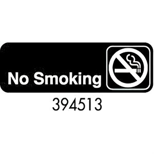 Sign 3 x 9, No Smoking (12 ea / bx 12 / bx)