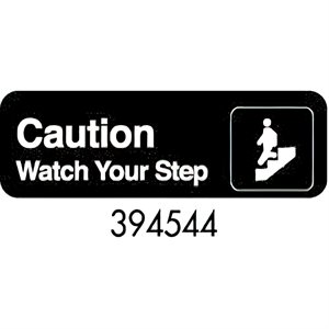 Sign 3 x 9, Caution Watch Your Step (12 ea / bx 12 bx / cs)