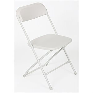 Folding Chair, Plastic White (6 ea / cs)
