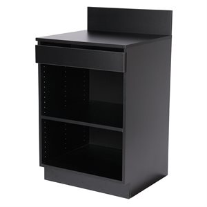 2Ft Serving Unit Black 1 Drawer 1 Shelve (1ea / cs)