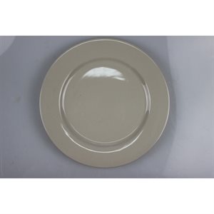 Wide Rim 10-1 / 2" Plate American White (1 dz / cs) Victoria