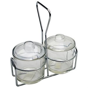Condiment Jar Holder, holds 2 Jars (24 ea / cs)