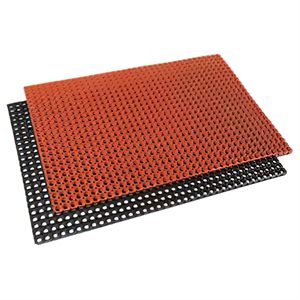 Grease Resistant Floor Mat, 3' x 5' x 7 / 8" Red (60 ea / pallet)
