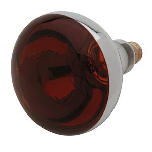 Infrared Heat Lamp Red Bulb 250 Watt with Shatter Resistant Coating (12 ea / bx 2 bx / cs)
