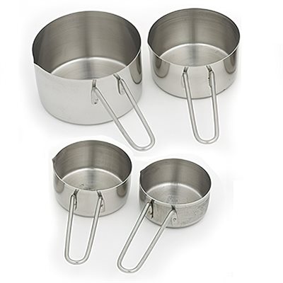 Measure Cup Set S / S (1 / 4, 1 / 3, 1 / 2, 1 cup) (12 ea / bx 4 bx / cs)