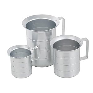 4 qt Liquid Measuring Cup, Aluminum (12 ea / cs)