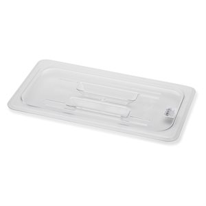 Polycarbonate Cover 1 / 3 Size Solid with Handle NSF (12 ea / bx 2 bx / cs)