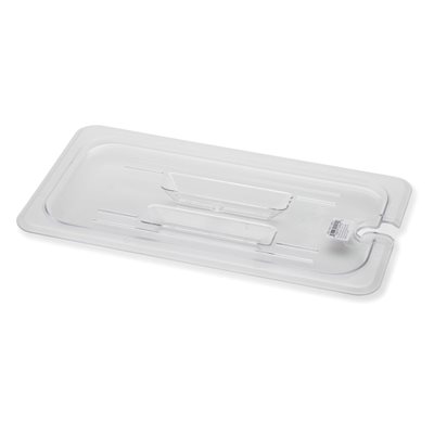 Polycarbonate Cover 1 / 3 Size Notched with Handle NSF (12 ea / bx 2 bx / cs) Polycarbonate Cover 1 / 3 Size Notched with Handle NSF (12 ea / bx 2 bx / cs)