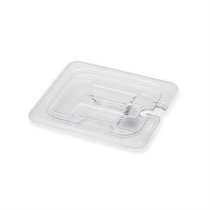 Polycarbonate Cover 1 / 6 Size Notched with Handle NSF (12 ea / bx 4 bx / cs)