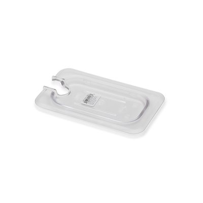 Polycarbonate Cover 1 / 9 Size Notched with Out Handle NSF (12 ea / bx 4 bx / cs) Polycarbonate Cover 1 / 9 Size Notched with Out Handle NSF (12 ea / bx 4 bx / cs)