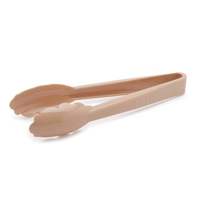 Tong 9" Poly Beige (Sold by DZ only) (1dz / bx 10 bx / cs)