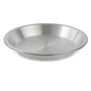 Pie Pan Alumn 11" (144 ea / cs) 11" at top with a 1 / 2" lip, bottom 9-1 / 8", & 1-1 / 8" deep