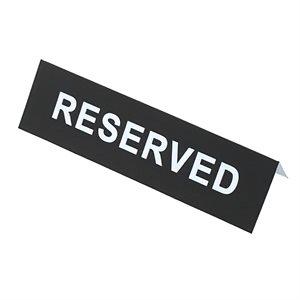 Reserve Sign Plastic 2" x 6" (1 dz / bx, 100 bx / cs)