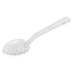 Perf 11" Polycarb Spoon Clear (sold by the dz) (1 dz / bx 6 bx / cs)
