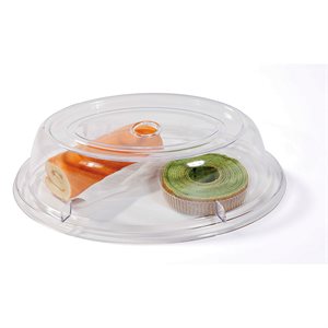 9" Round Food Cover Clear Polycarbonate (36 ea / cs)
