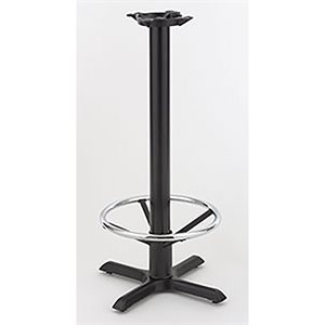 22" x 22" X-Base Disco / Bar Height Complete Table Base with Footrest “Call Customer Service for Availability”