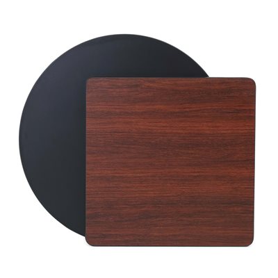 Table Top 36" Rd Blk / Mahogany (1 ea / cs) Table Top 36" Rd Blk / Mahogany (1 ea / cs)