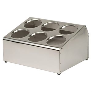 Silverware Dispenser S / S 6 Hole (1 ea / bx 6 bx / cs)