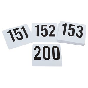 Number Set 4" 151 to 200 (100 pk / cs)