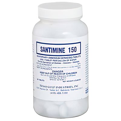Steramine Sanitizing Tablets (150 / btl, 6 btl / box 12 boxes / Master Carton) Steramine Sanitizing Tablets (150 / btl, 6 btl / box 12 boxes / Master Carton)