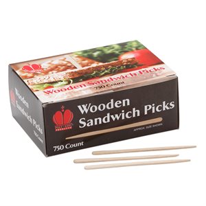 Wooden Sandwich Picks 3.25" (750 / box, 12 bx / case)
