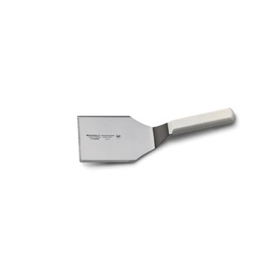 Basics Hamburger Turner, 5" x 4", heavy, stainless steel, offset blade with polypropylene handle, NSF Certified (6 ea / bx) Basics Hamburger Turner, 5" x 4", heavy, stainless steel, offset blade with polypropylene handle, NSF Certified (6 ea / bx)